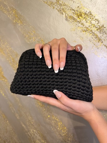 Borsa all uncinetto clutch - borsa,