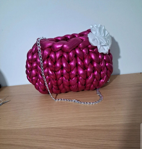 Borsa fatta mano marshmallow - borsa, a