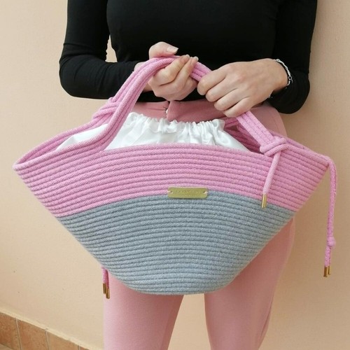 Borsa fatta mano corda - borsa,