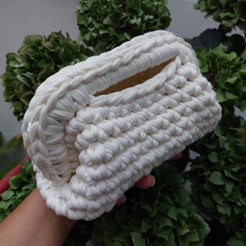 Borsa clutch all - borsa, all'uncinetto