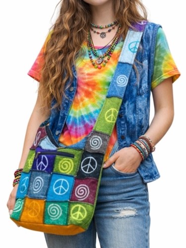 Borsa tracolla hippie hobo - tracolla,