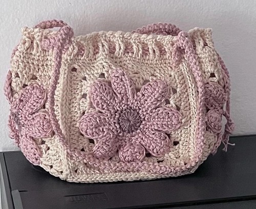 Borsa uncinetto fiori - uncinetto,,