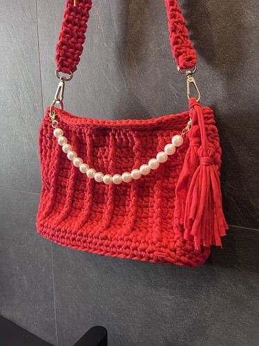 Borsa donna uncinetto fatta - uncinetto,